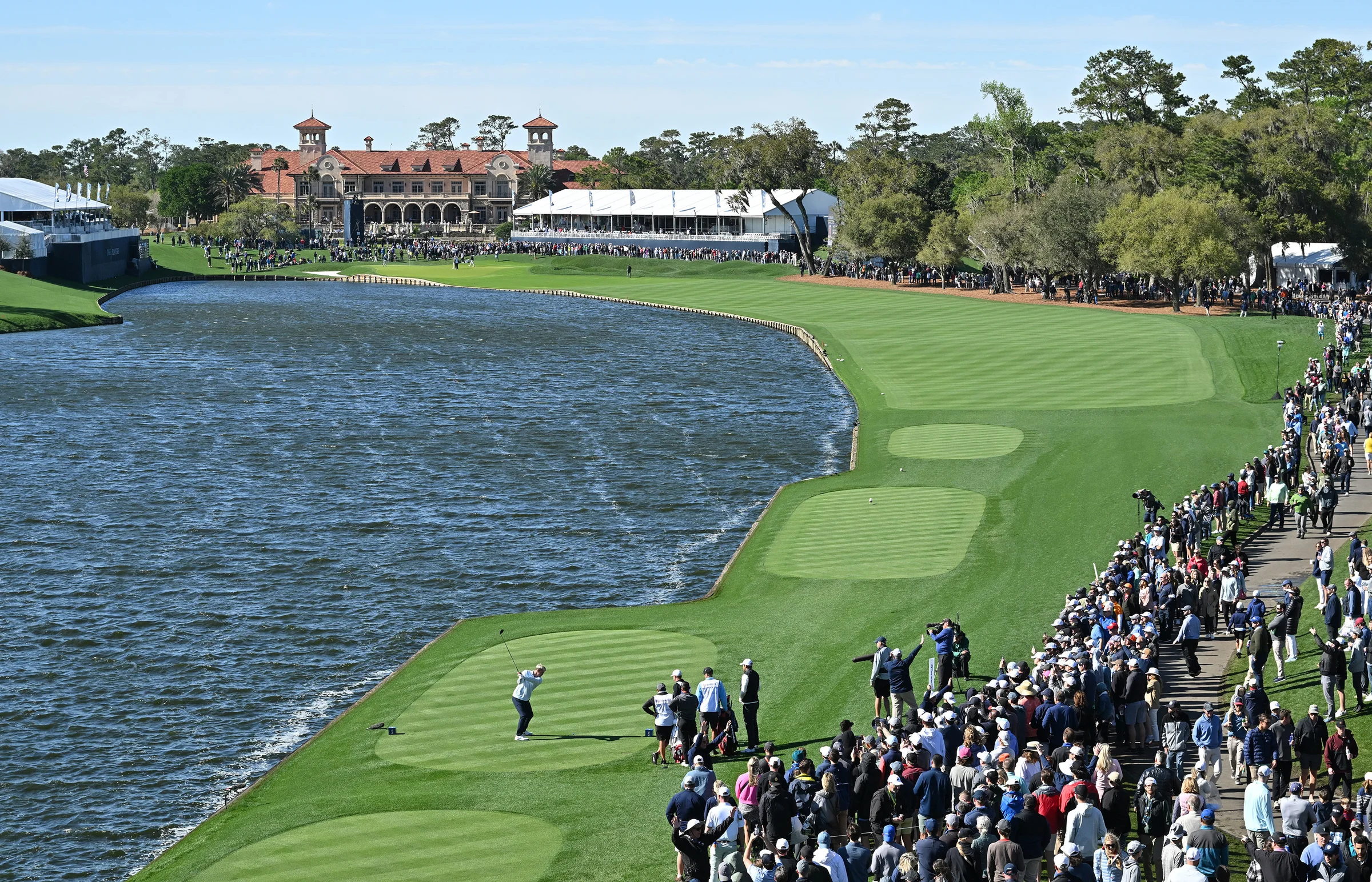 18th Hole at TPC Sawgrass Players Stadium course