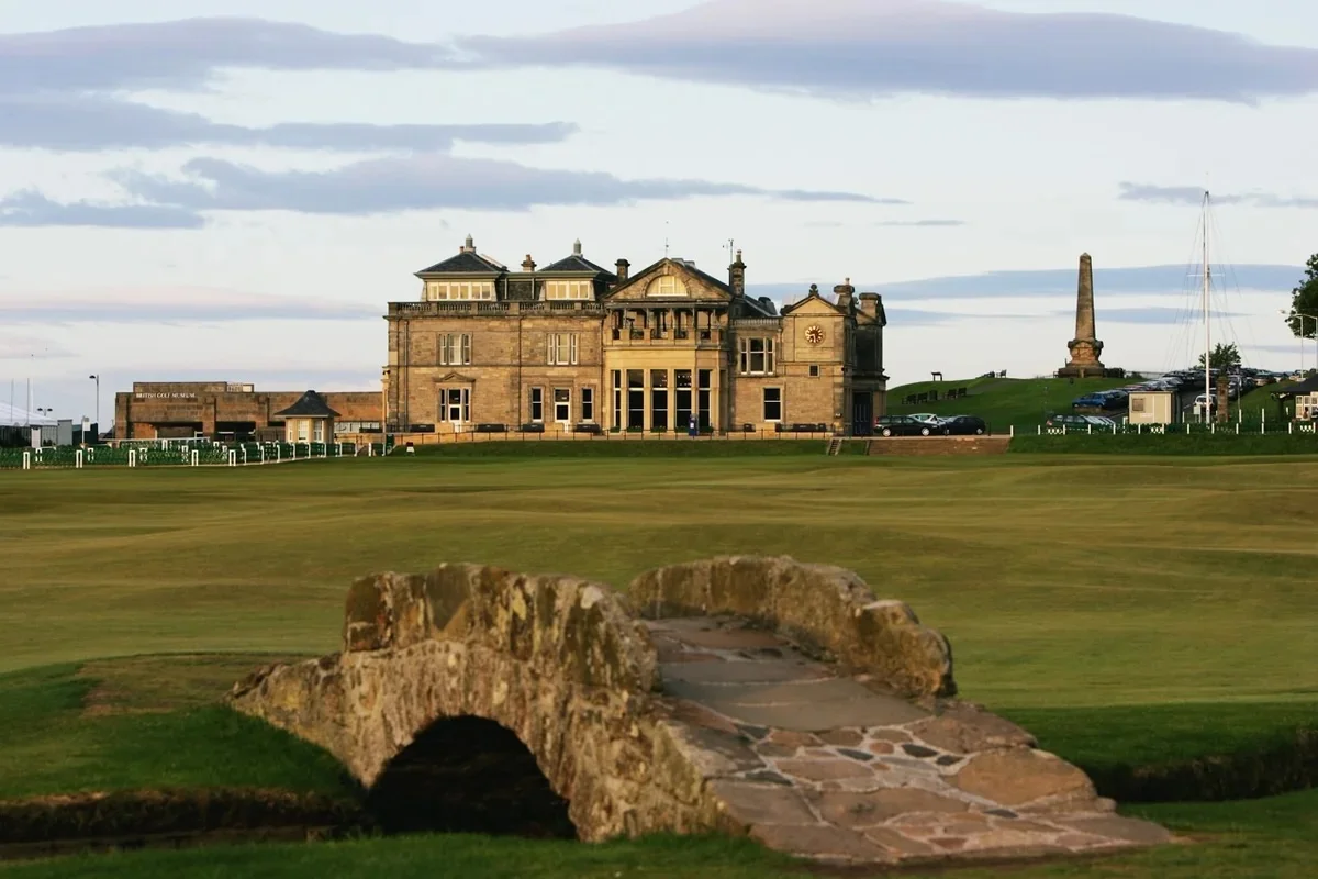 The Swilcan Bridge on the 18th hole of St Andrews