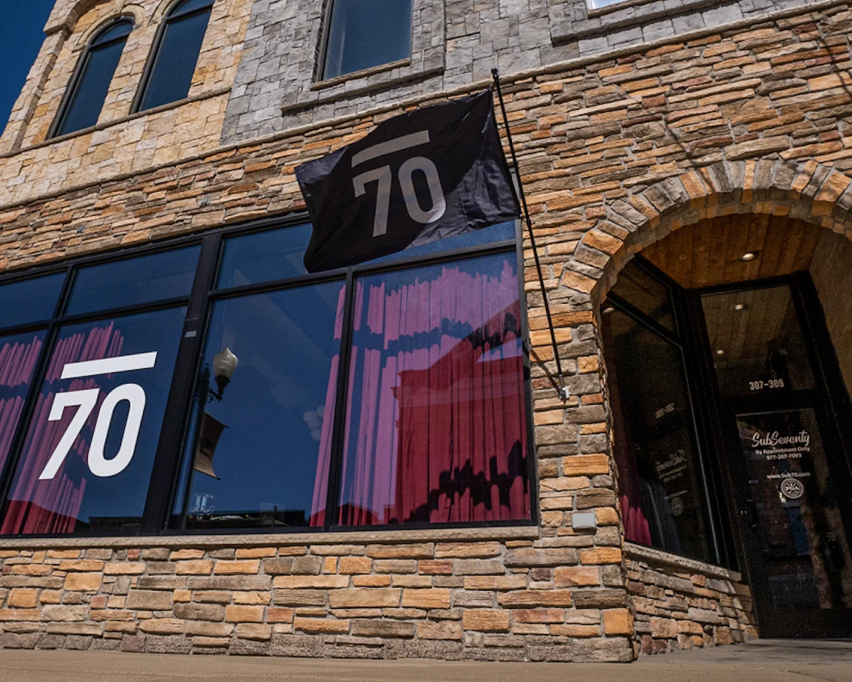 The Seventy fitting studio entrance