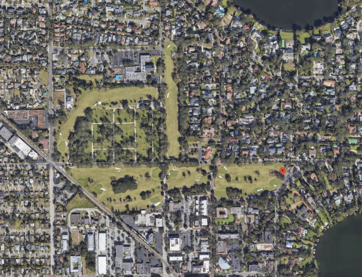 Winter Park Golf Course aerial