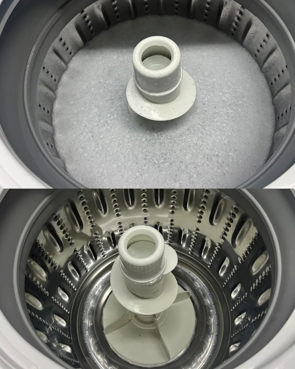 Washing machine during and after Active Tablets