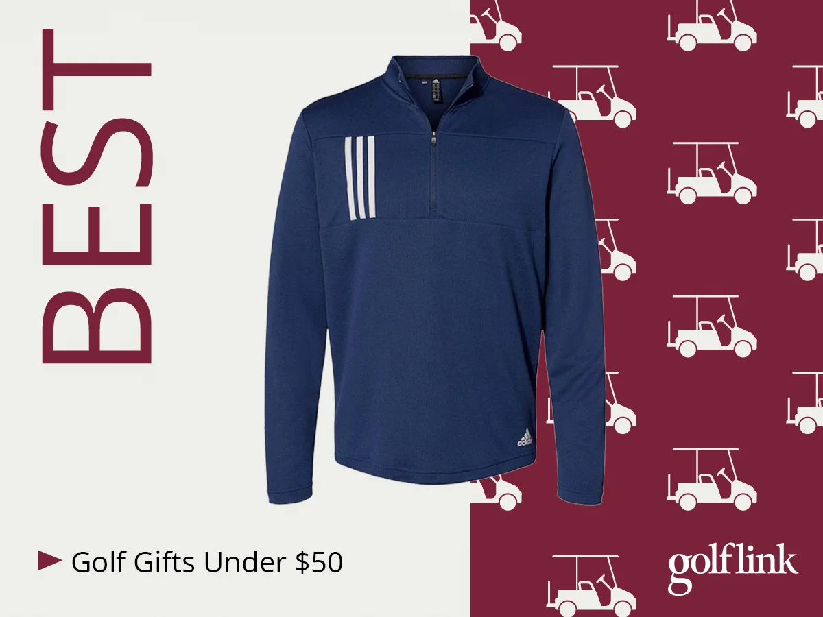 adidas 3 Stripes Double Knit Quarter Zip