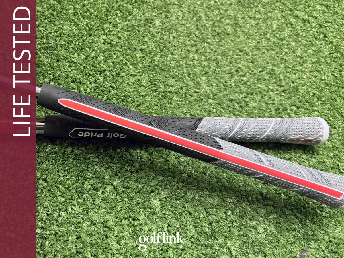 Golf Pride Align Max grips during GolfLink testing