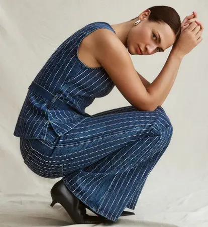 Align Diamante Flare Blue Jean