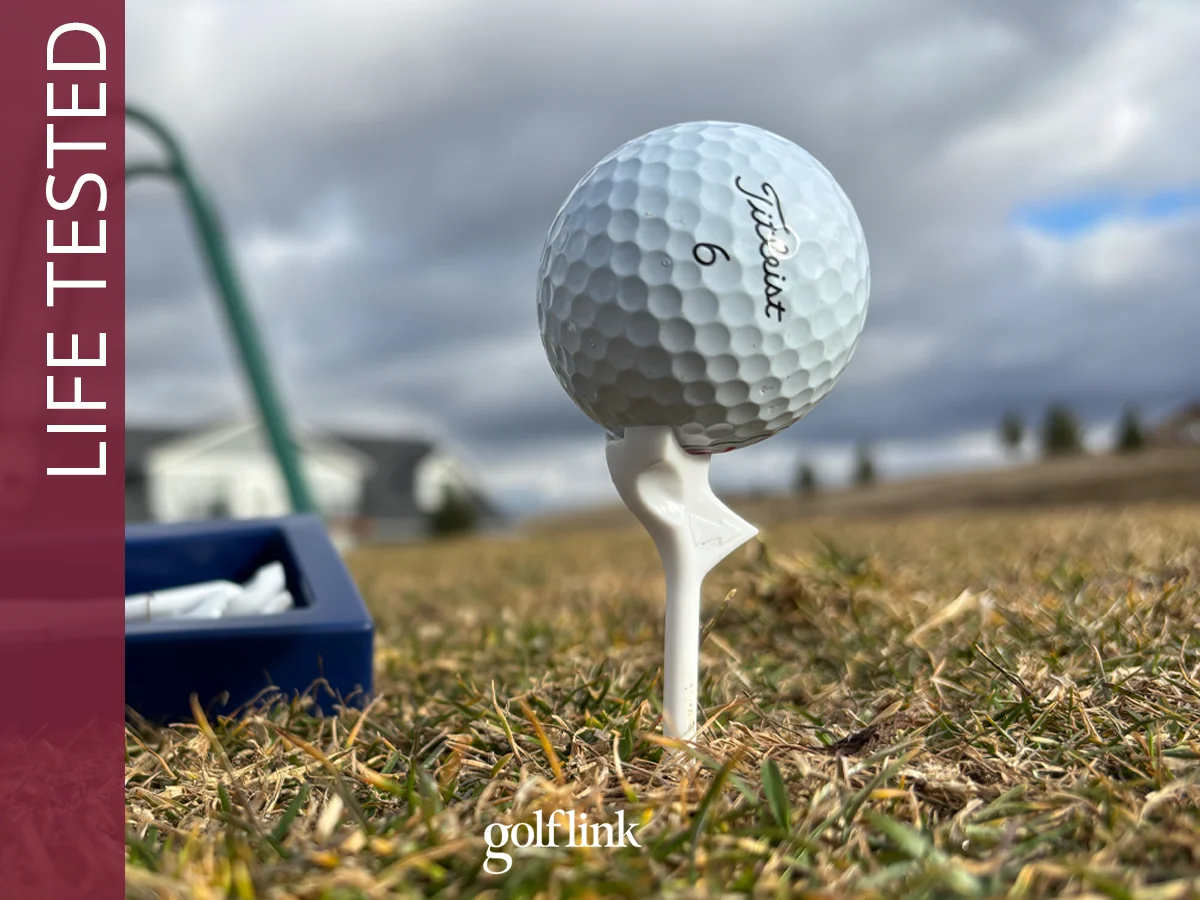 FlightPath Golf Tees during GolfLink testing