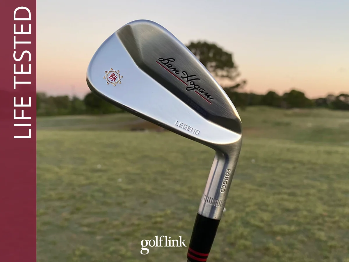 Ben Hogan Legend irons during GolfLink testing