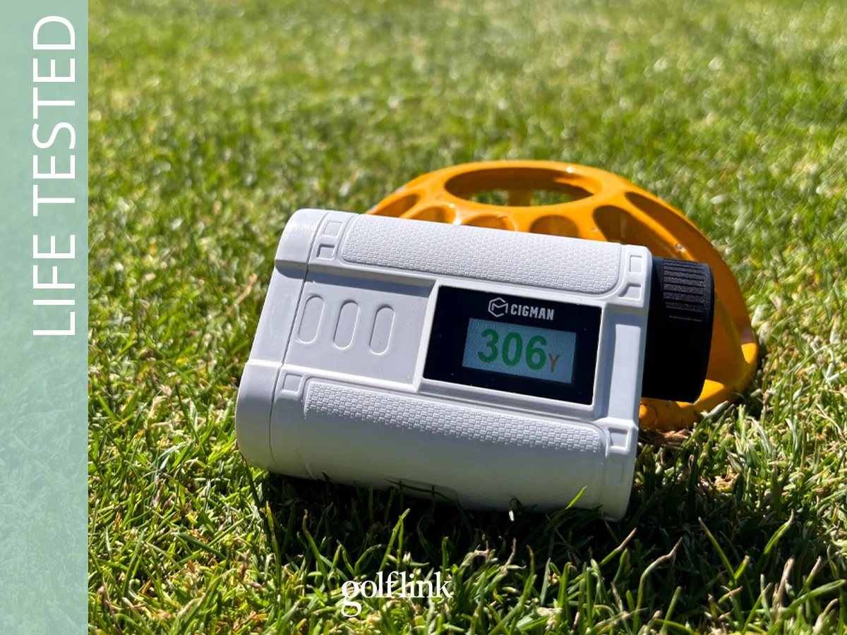Cigman CT-1200 rangefinder during GolfLink testing