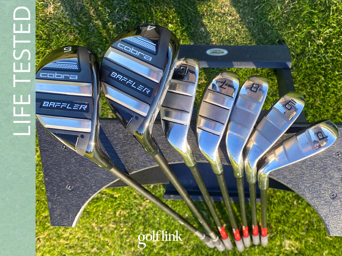 2025 Cobra Baffler iron set during GolfLink testing