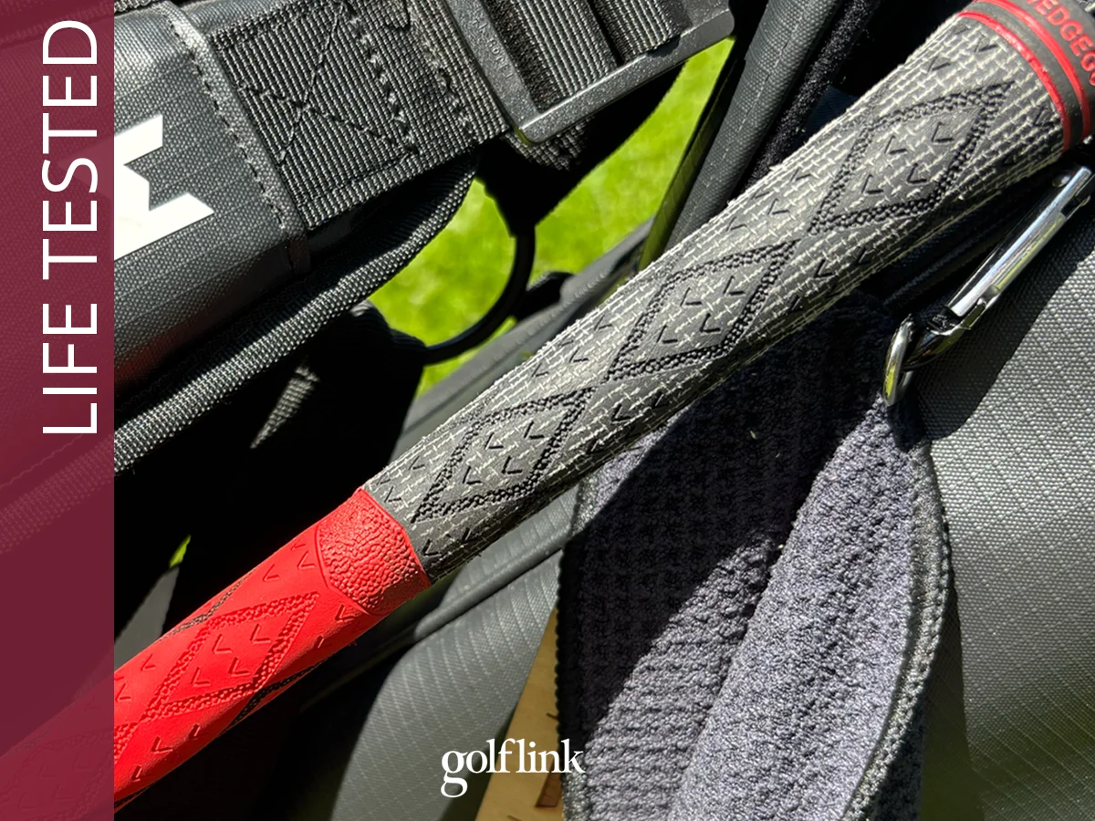 Wedge Guys Diamond Hybrid grip during GolfLink testing