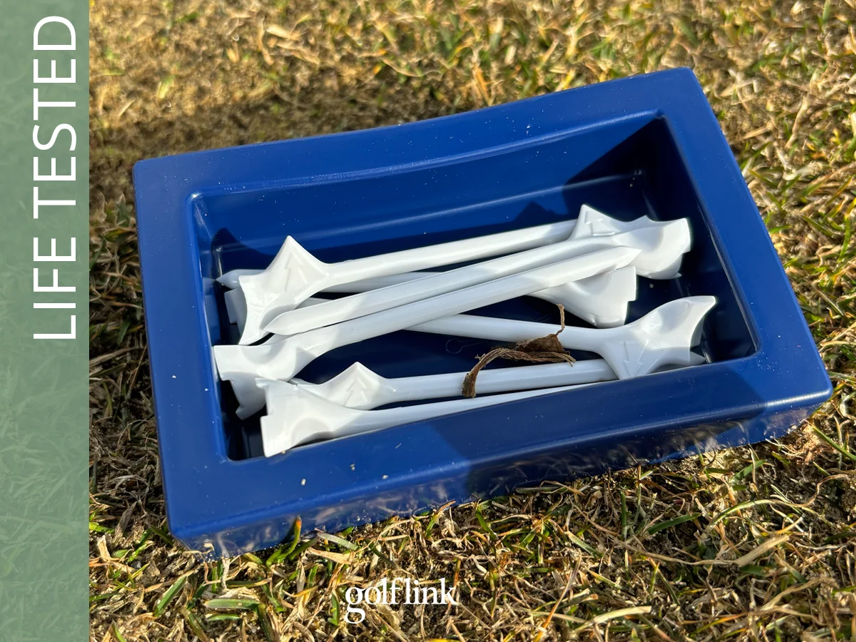 FlightPath Golf Tees pack during GolfLink testing
