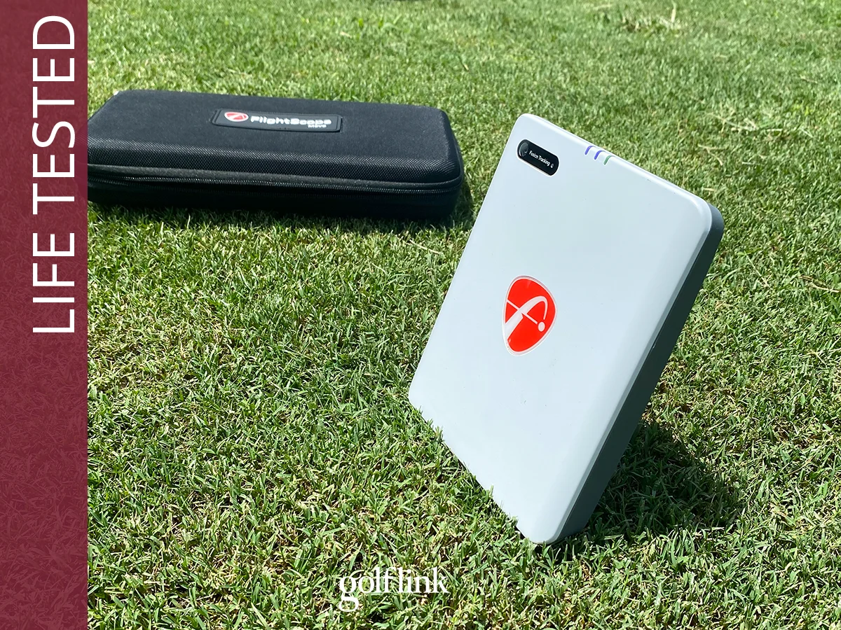 Flightscope Mevo Gen 2 during GolfLink testing