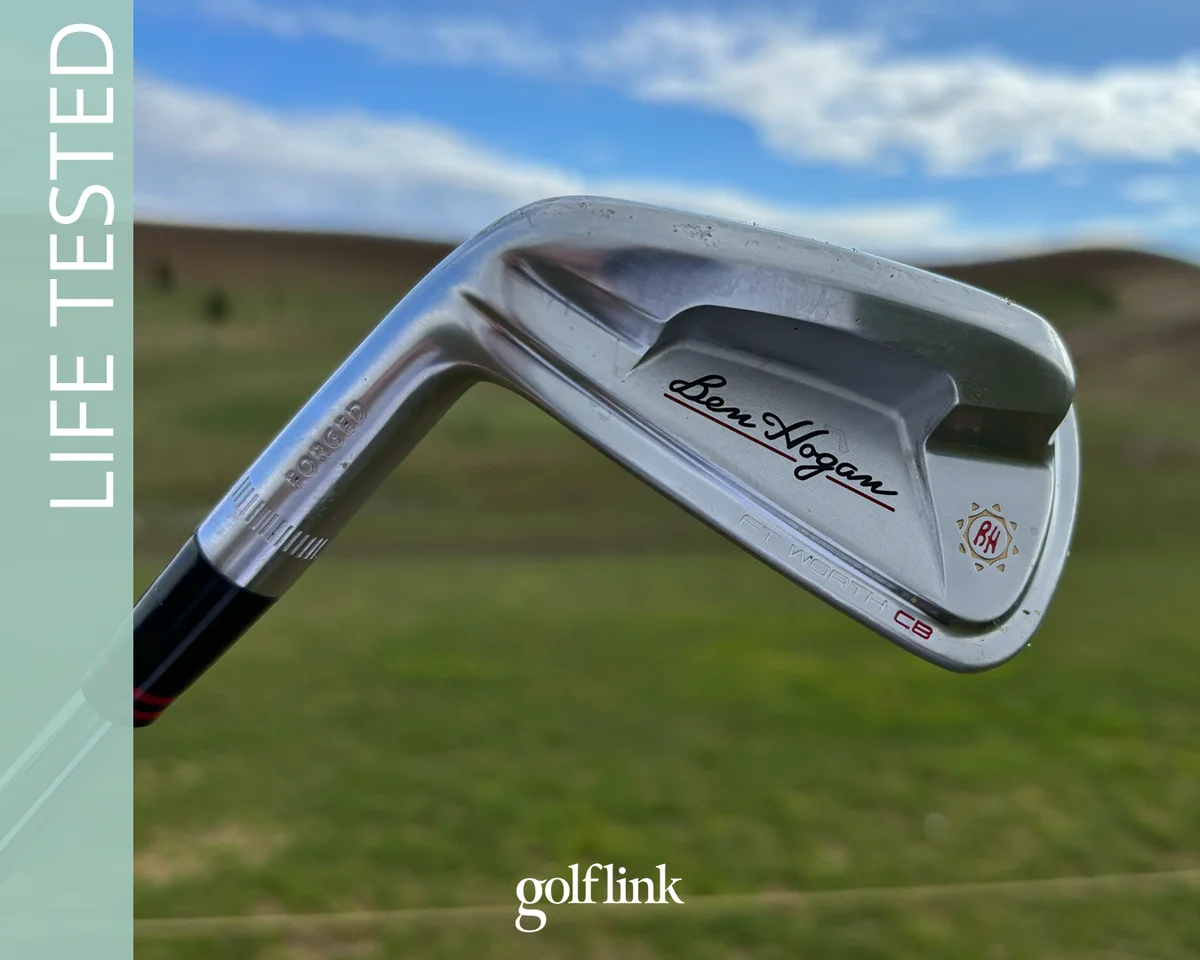 Ben Hogan Ft. Worth irons during GolfLink testing