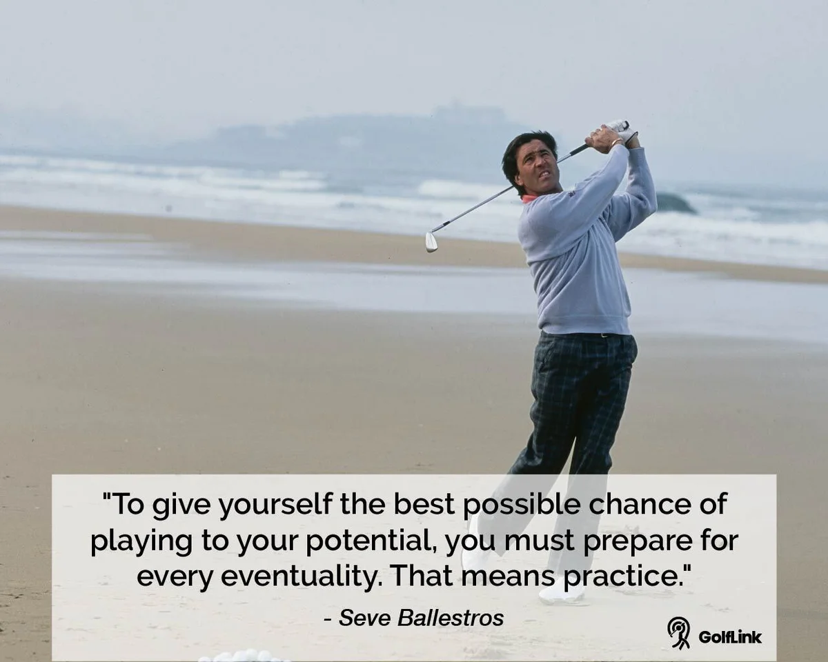 Seve Ballestros golf quote