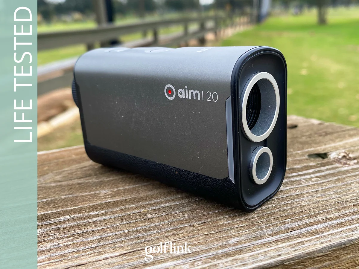 GolfBuddy AIM L2 during GolfLink testing