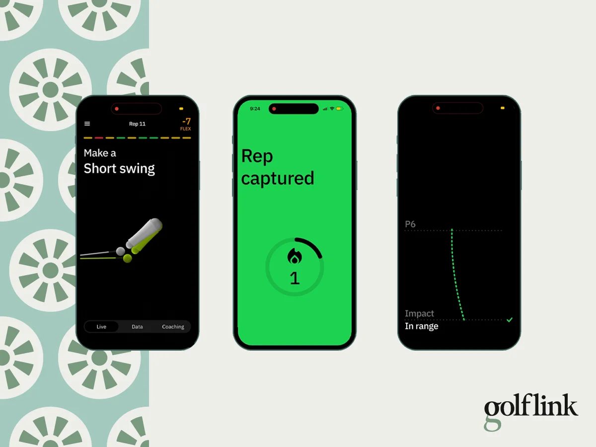 HackMotion app during GolfLink testing
