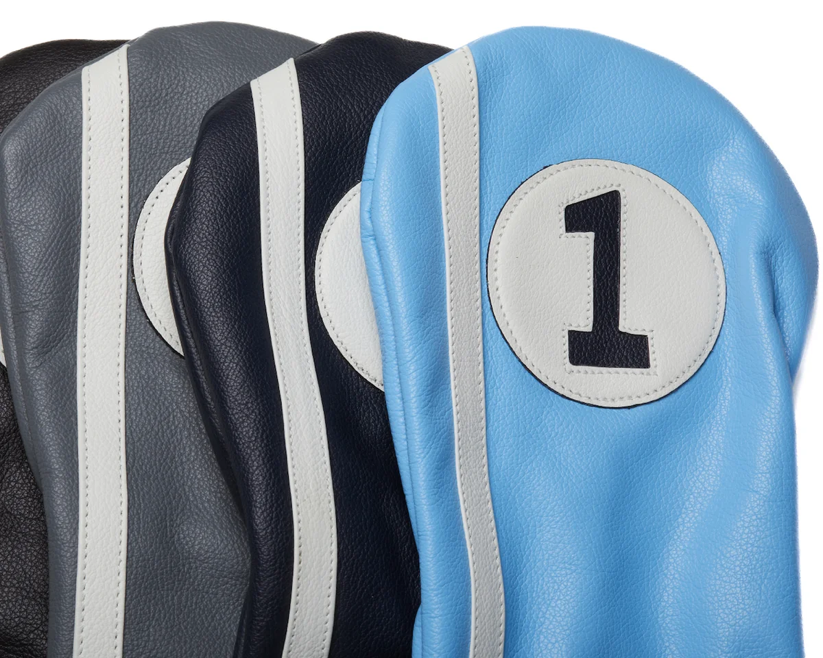 Stitch leather headcovers