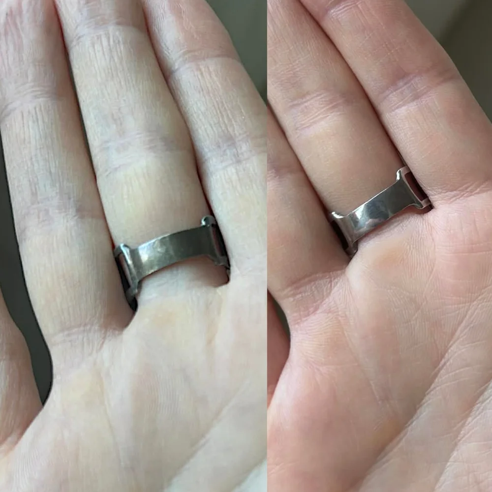jewelry polish cloth before and after