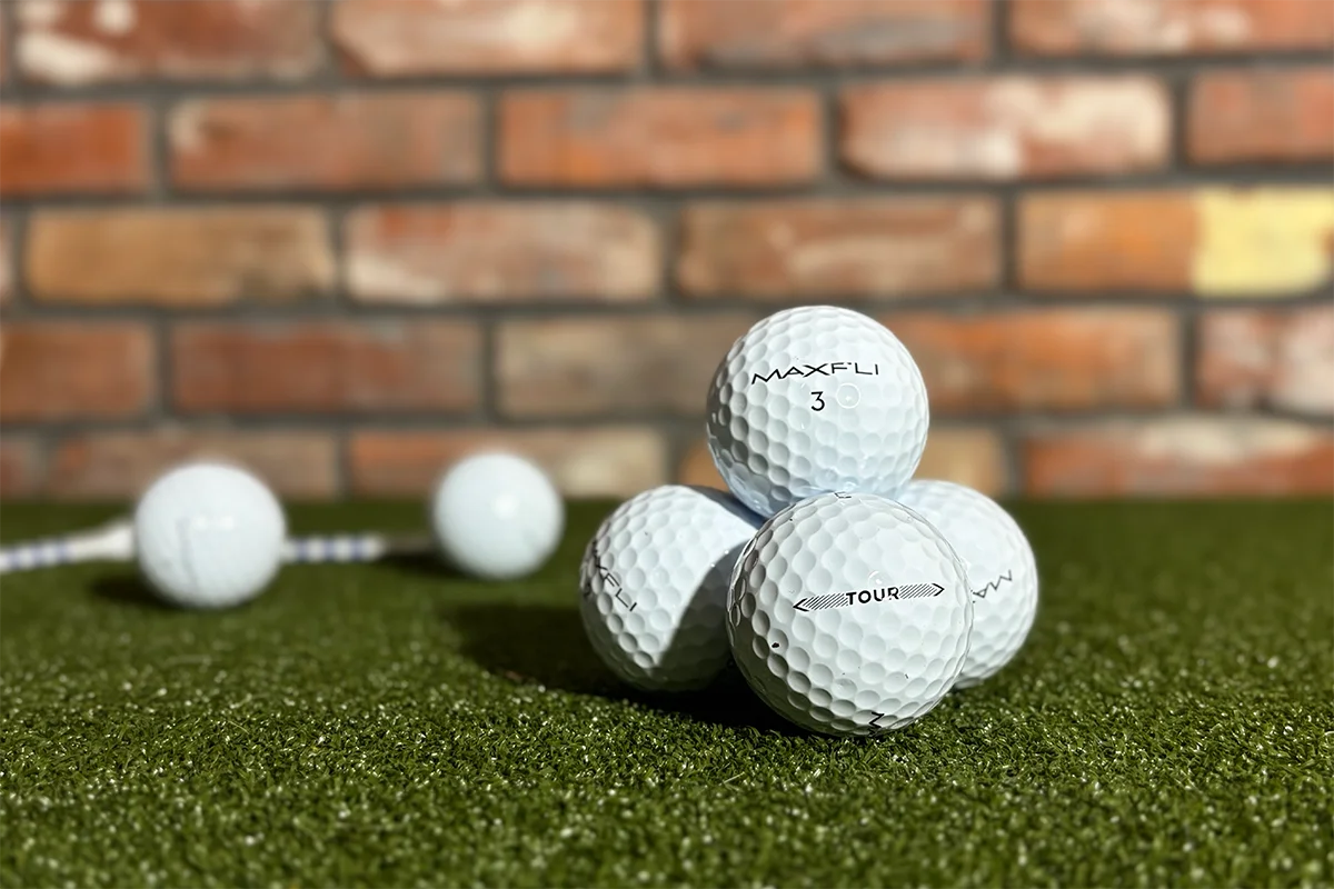 Maxfli Tour golf balls during GolfLink testing
