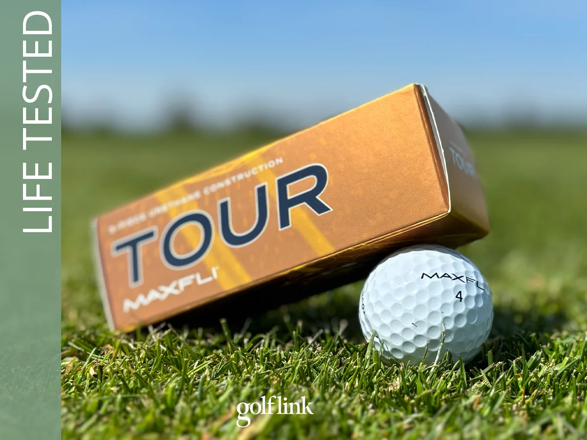 Maxfli Tour golf ball during GolfLink testing