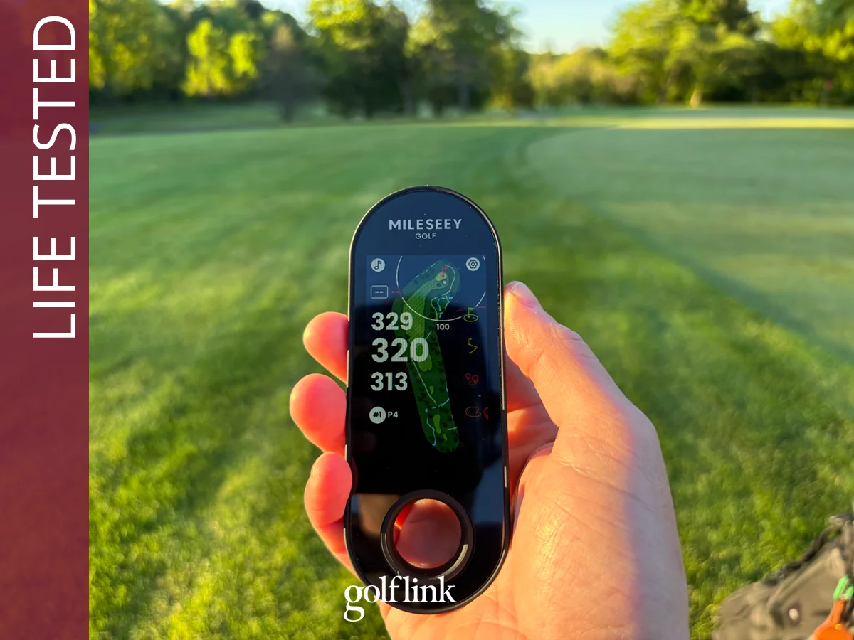 Mileseey GeneSonic Go during GolfLink testing