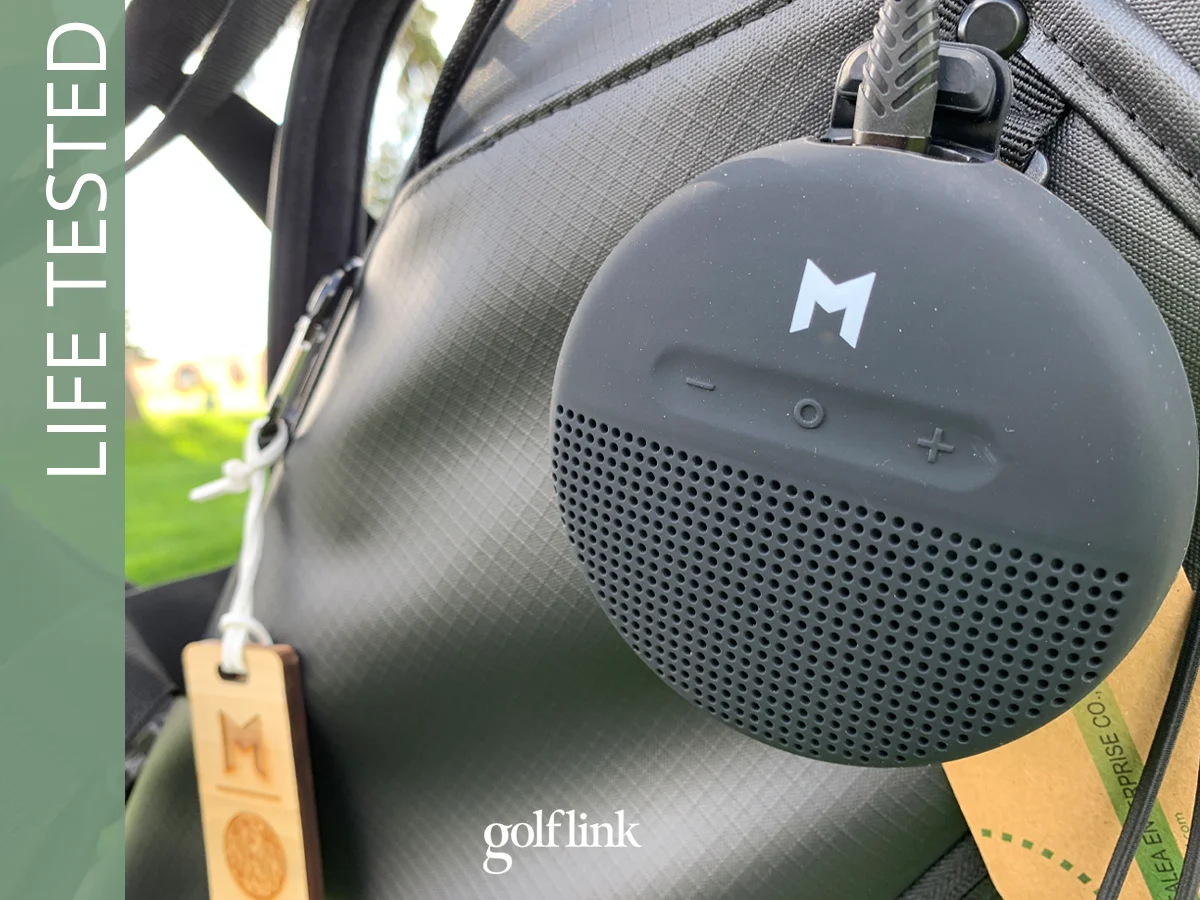 MNML MR1 golf bag Bluetooth speaker