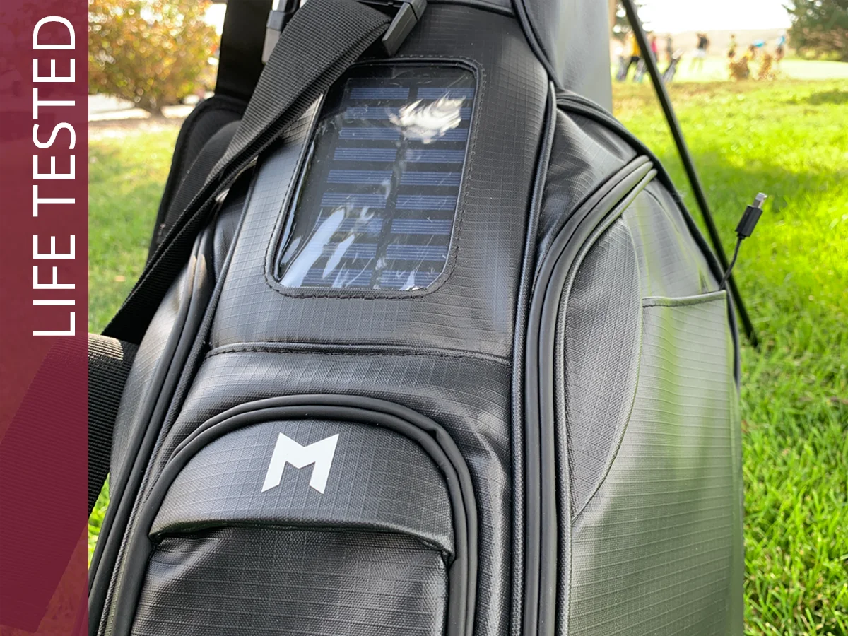 MNML MR1 golf bag close up