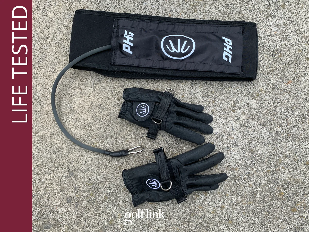 Perfect Hands Golf belt, glove and resistance band