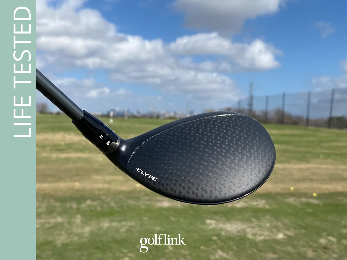 Callaway Elyte fairway wood during GolfLink testing
