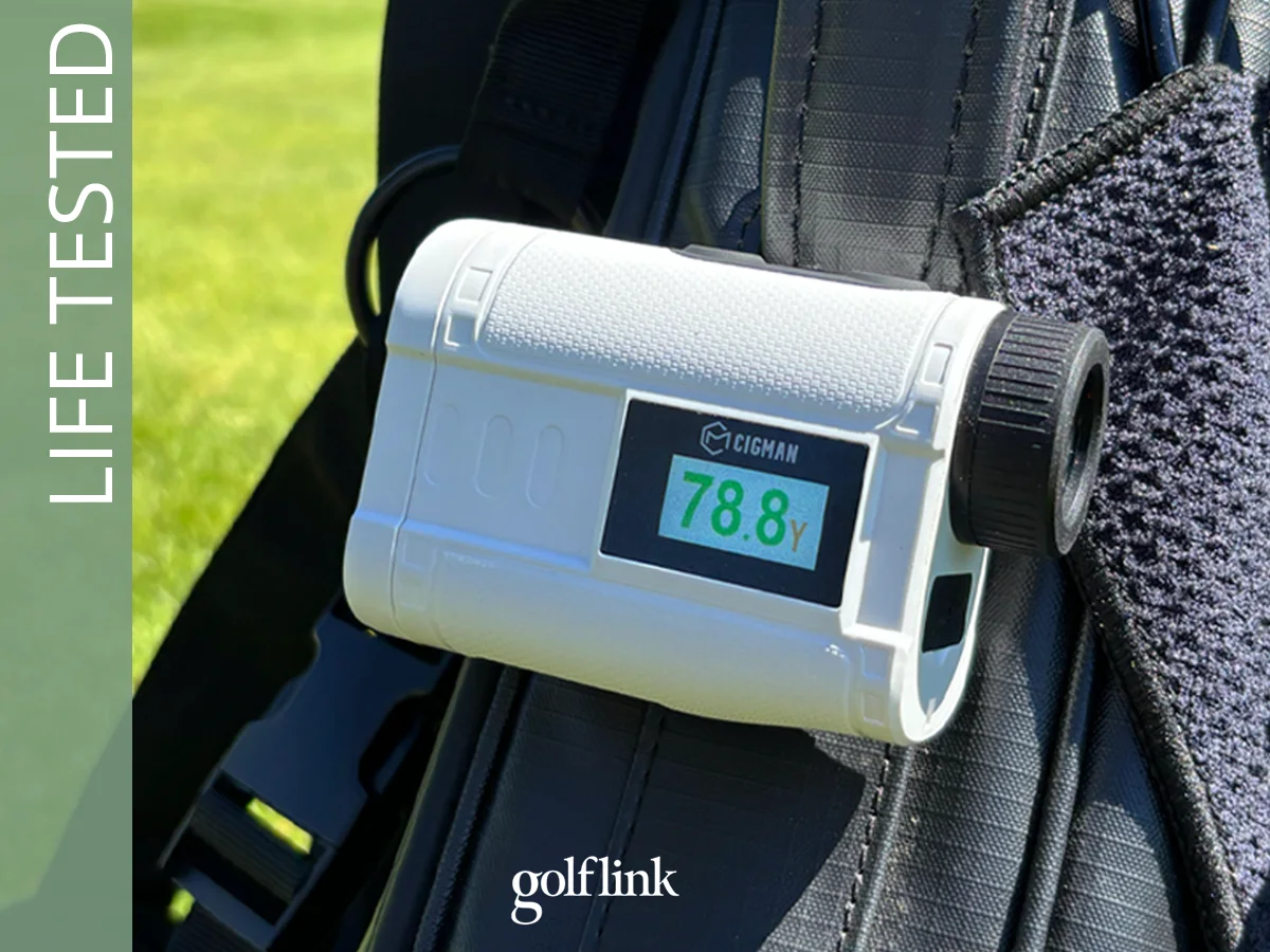 Cigman CT-1200 rangefinder during GolfLink testing