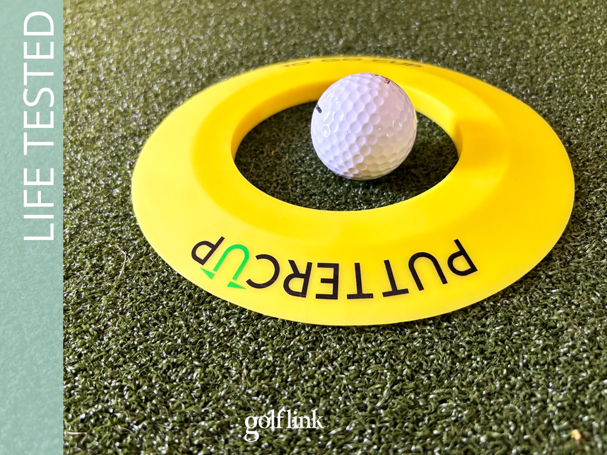 The To Go Cup from PutterCup during GolfLink testing