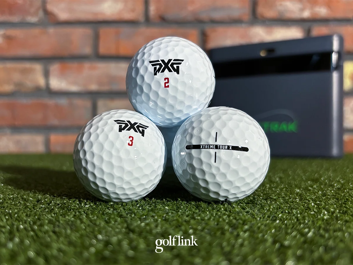 PXG Xtreme Tour X golf ball during GolfLink testing