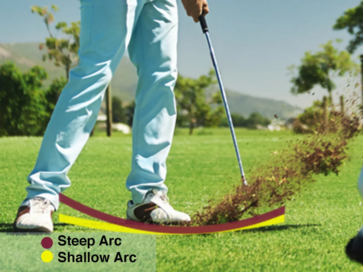 How shallowing the golf club results in better ball striking