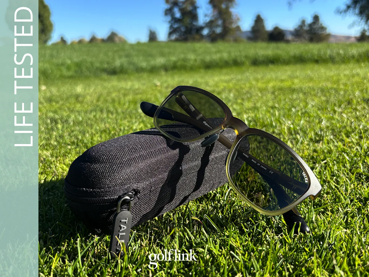 Shinzo Tamura sunglasses during GolfLink testing