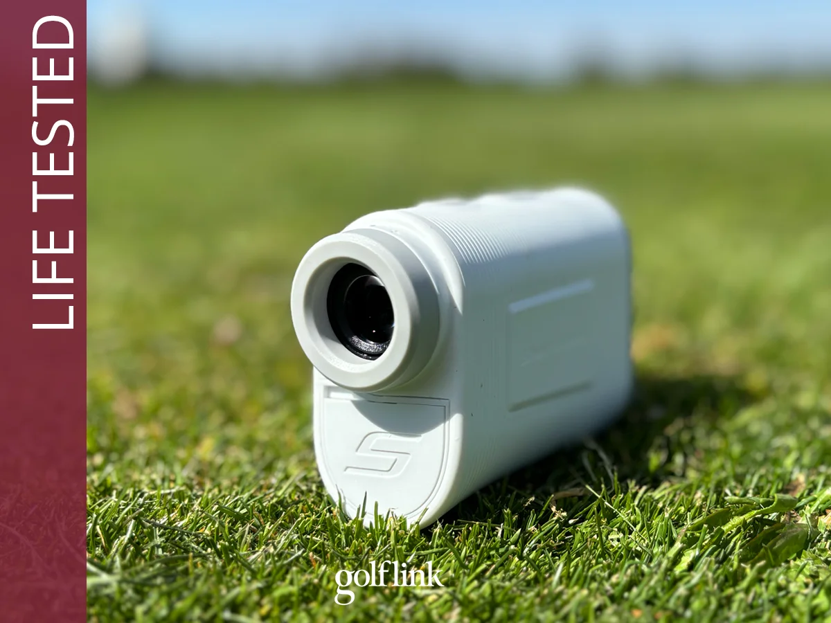 Shot Scope Pro X Rangefinder during GolfLink testing