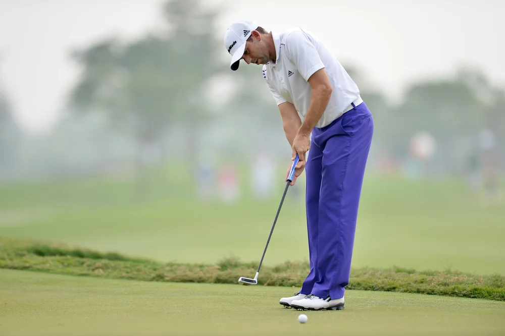 Sergio Garcia uses the claw putting grip