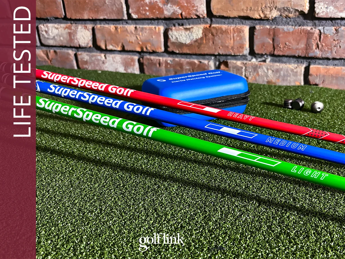 SuperSpeed Speed Sticks Pro during GolfLink testing