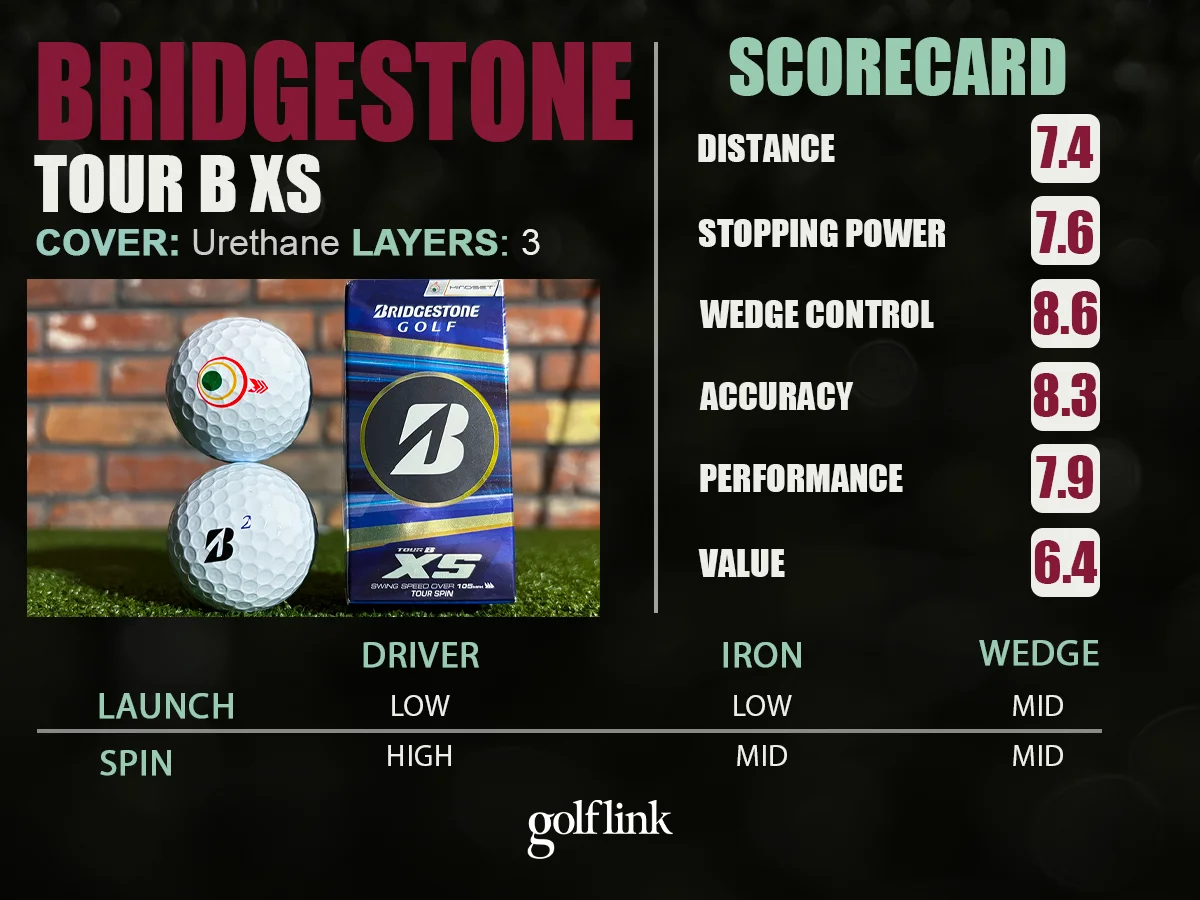 Bridgestone Tour B XS golf ball