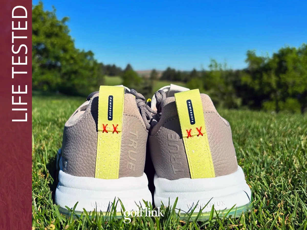 TRUE OG3 Pro golf shoes during GolfLink testing