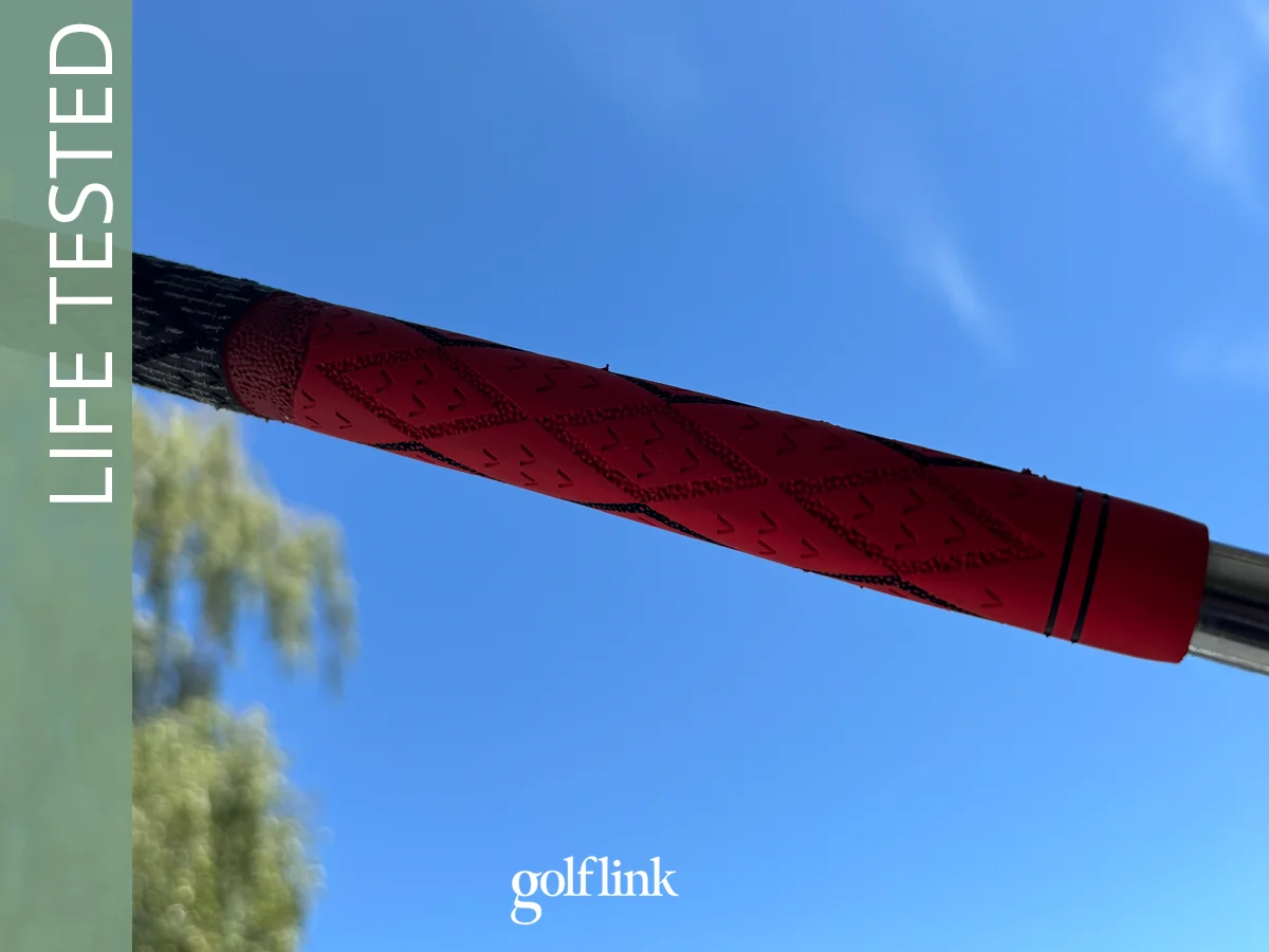 Wedge Guys Diamond Hybrid grip during GolfLink testing